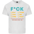 Fook Off Yeah You Me This Funny Offensive Mens Cotton T-Shirt Tee Top White