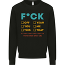 Fook Off Yeah You Me This Funny Offensive Mens Sweatshirt Jumper Black