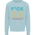 Fook Off Yeah You Me This Funny Offensive Mens Sweatshirt Jumper Light Blue