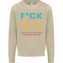 Fook Off Yeah You Me This Funny Offensive Mens Sweatshirt Jumper Sand