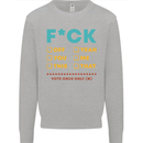 Fook Off Yeah You Me This Funny Offensive Mens Sweatshirt Jumper Sports Grey