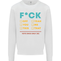 Fook Off Yeah You Me This Funny Offensive Mens Sweatshirt Jumper White
