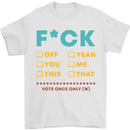 Fook Off Yeah You Me This Funny Offensive Mens T-Shirt Cotton Gildan White