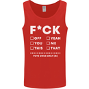 Fook Off Yeah You Me This Funny Offensive Mens Vest Tank Top Red