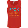 Fook Off Yeah You Me This Funny Offensive Mens Vest Tank Top Red