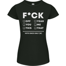 Fook Off Yeah You Me This Funny Offensive Womens Petite Cut T-Shirt Black