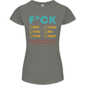 Fook Off Yeah You Me This Funny Offensive Womens Petite Cut T-Shirt Charcoal