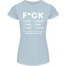 Fook Off Yeah You Me This Funny Offensive Womens Petite Cut T-Shirt Light Blue