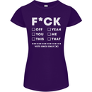 Fook Off Yeah You Me This Funny Offensive Womens Petite Cut T-Shirt Purple
