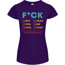 Fook Off Yeah You Me This Funny Offensive Womens Petite Cut T-Shirt Purple