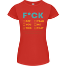 Fook Off Yeah You Me This Funny Offensive Womens Petite Cut T-Shirt Red