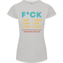 Fook Off Yeah You Me This Funny Offensive Womens Petite Cut T-Shirt Sports Grey