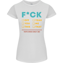 Fook Off Yeah You Me This Funny Offensive Womens Petite Cut T-Shirt White