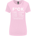 Fook Off Yeah You Me This Funny Offensive Womens Wider Cut T-Shirt Light Pink