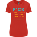 Fook Off Yeah You Me This Funny Offensive Womens Wider Cut T-Shirt Red