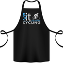 Fook it I'm Going Cycling Cyclist Bicycle Cotton Apron 100% Organic Black