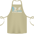 Fook it I'm Going Cycling Cyclist Bicycle Cotton Apron 100% Organic Khaki