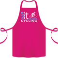 Fook it I'm Going Cycling Cyclist Bicycle Cotton Apron 100% Organic Pink