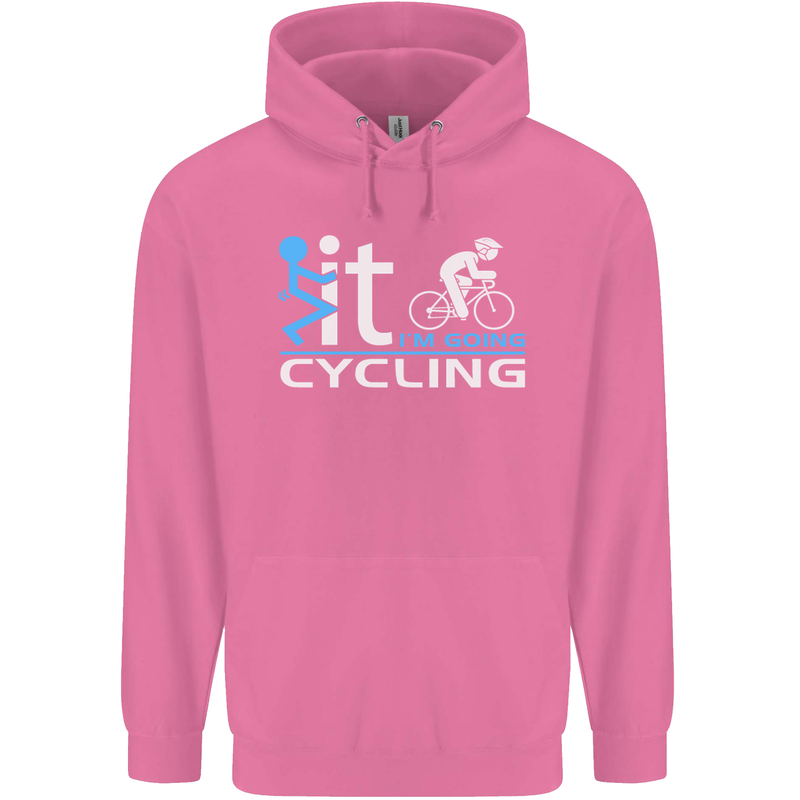 Fook it I'm Going Cycling Cyclist Bicycle Mens 80% Cotton Hoodie Azelea