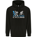 Fook it I'm Going Cycling Cyclist Bicycle Mens 80% Cotton Hoodie Black