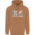 Fook it I'm Going Cycling Cyclist Bicycle Mens 80% Cotton Hoodie Caramel Latte
