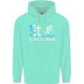 Fook it I'm Going Cycling Cyclist Bicycle Mens 80% Cotton Hoodie Peppermint