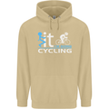 Fook it I'm Going Cycling Cyclist Bicycle Mens 80% Cotton Hoodie Sand