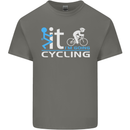 Fook it I'm Going Cycling Cyclist Bicycle Mens Cotton T-Shirt Tee Top Charcoal