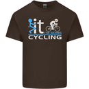 Fook it I'm Going Cycling Cyclist Bicycle Mens Cotton T-Shirt Tee Top Dark Chocolate