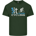 Fook it I'm Going Cycling Cyclist Bicycle Mens Cotton T-Shirt Tee Top Forest Green