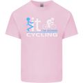 Fook it I'm Going Cycling Cyclist Bicycle Mens Cotton T-Shirt Tee Top Light Pink