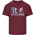 Fook it I'm Going Cycling Cyclist Bicycle Mens Cotton T-Shirt Tee Top Maroon