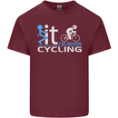 Fook it I'm Going Cycling Cyclist Bicycle Mens Cotton T-Shirt Tee Top Maroon