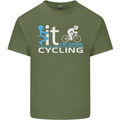 Fook it I'm Going Cycling Cyclist Bicycle Mens Cotton T-Shirt Tee Top Military Green