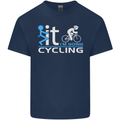 Fook it I'm Going Cycling Cyclist Bicycle Mens Cotton T-Shirt Tee Top Navy Blue