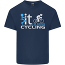 Fook it I'm Going Cycling Cyclist Bicycle Mens Cotton T-Shirt Tee Top Navy Blue