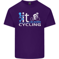 Fook it I'm Going Cycling Cyclist Bicycle Mens Cotton T-Shirt Tee Top Purple