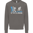 Fook it I'm Going Cycling Cyclist Bicycle Mens Sweatshirt Jumper Charcoal