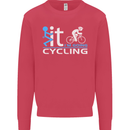 Fook it I'm Going Cycling Cyclist Bicycle Mens Sweatshirt Jumper Heliconia
