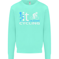Fook it I'm Going Cycling Cyclist Bicycle Mens Sweatshirt Jumper Peppermint