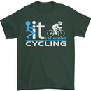 Fook it I'm Going Cycling Cyclist Bicycle Mens T-Shirt Cotton Gildan Forest Green