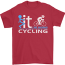 Fook it I'm Going Cycling Cyclist Bicycle Mens T-Shirt Cotton Gildan Red