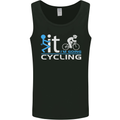 Fook it I'm Going Cycling Cyclist Bicycle Mens Vest Tank Top Black