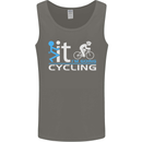 Fook it I'm Going Cycling Cyclist Bicycle Mens Vest Tank Top Charcoal