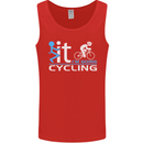 Fook it I'm Going Cycling Cyclist Bicycle Mens Vest Tank Top Red