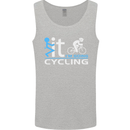 Fook it I'm Going Cycling Cyclist Bicycle Mens Vest Tank Top Sports Grey