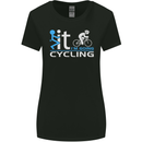 Fook it I'm Going Cycling Cyclist Bicycle Womens Wider Cut T-Shirt Black