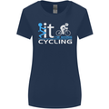 Fook it I'm Going Cycling Cyclist Bicycle Womens Wider Cut T-Shirt Navy Blue