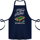 Foosball Play the Game Football Footy Cotton Apron 100% Organic Navy Blue