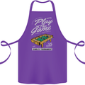 Foosball Play the Game Football Footy Cotton Apron 100% Organic Purple